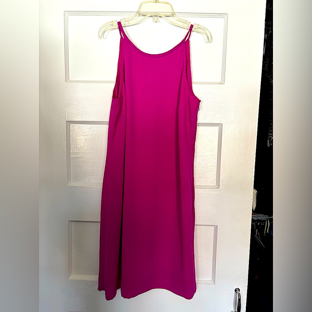 Banana republic Hot pink dress, feels like silk
